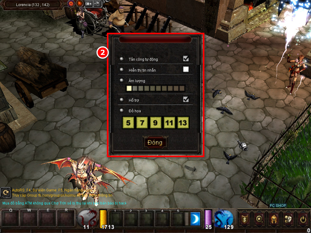 Chức năng chính của Game MU Thánh Địa Chức năng chính của Game MU Thánh Địa